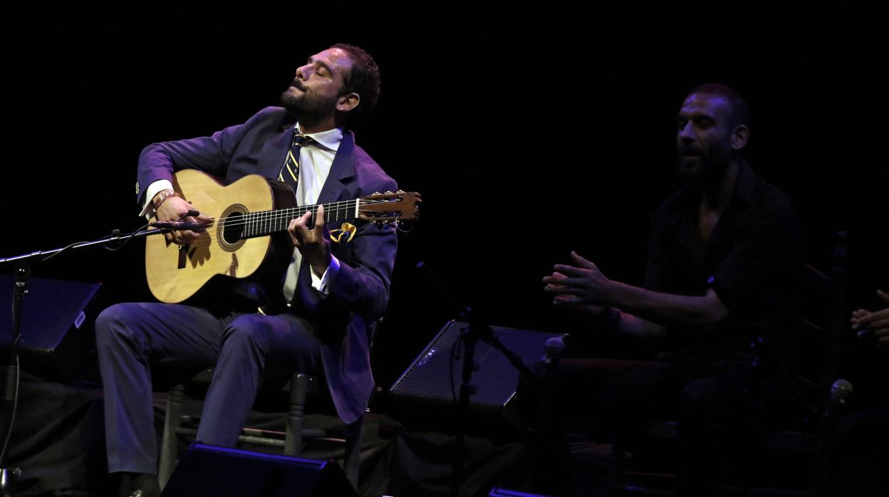 Diego del Morao, durante su actuación en la Bienal