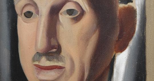 Detalle del retrato que Tamara de Lempicka hizo al Rey Alfonso XIII