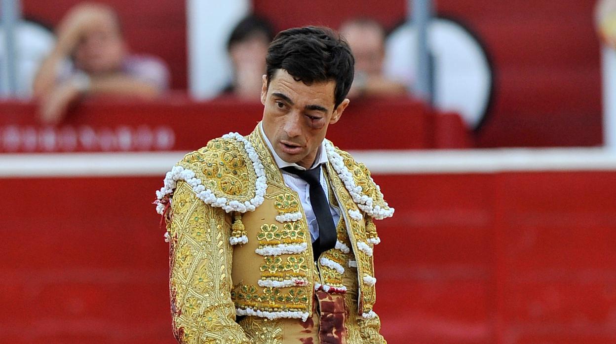 Paco Ureña, tras la cornada en Albacete en septiembre