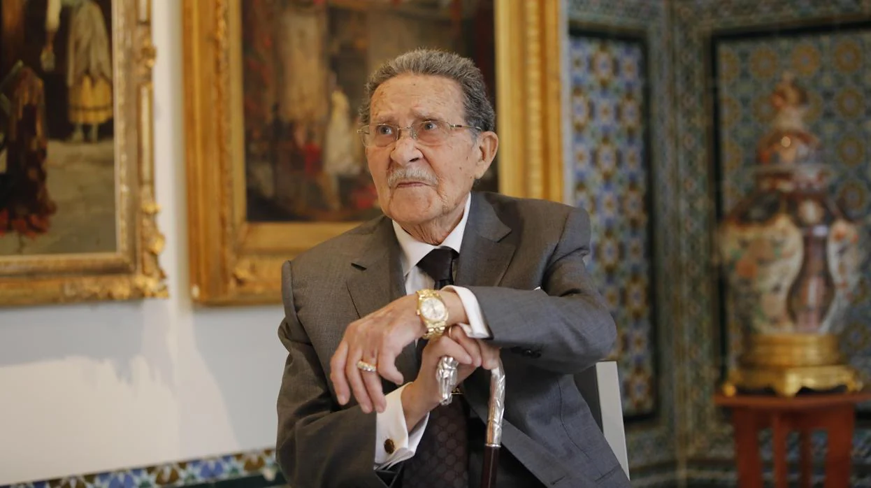 Mariano Bellver sentado el jueves en el museo que lleva su nombre
