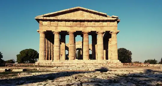 Templo de Neptuno, en el Parque Arqueológico de Paestum