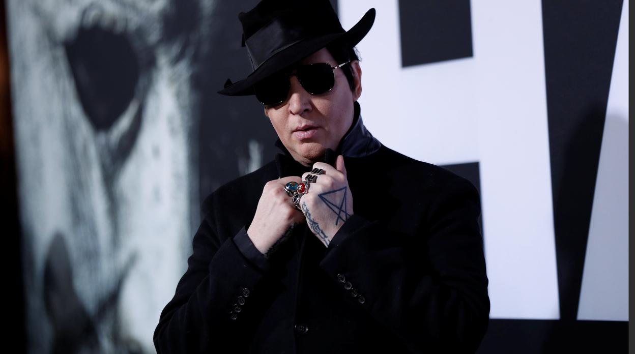 Marilyn Manson, en el estreno de la película «Halloween» en Los Ángeles