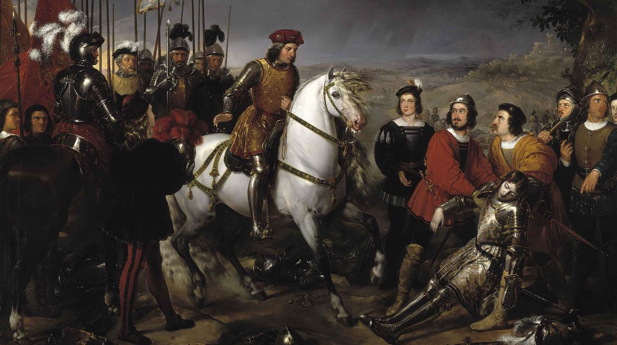 «El Gran Capitán, recorriendo el campo de la batalla de Ceriñola», de Federico de Madrazo, en el Museo del Prado