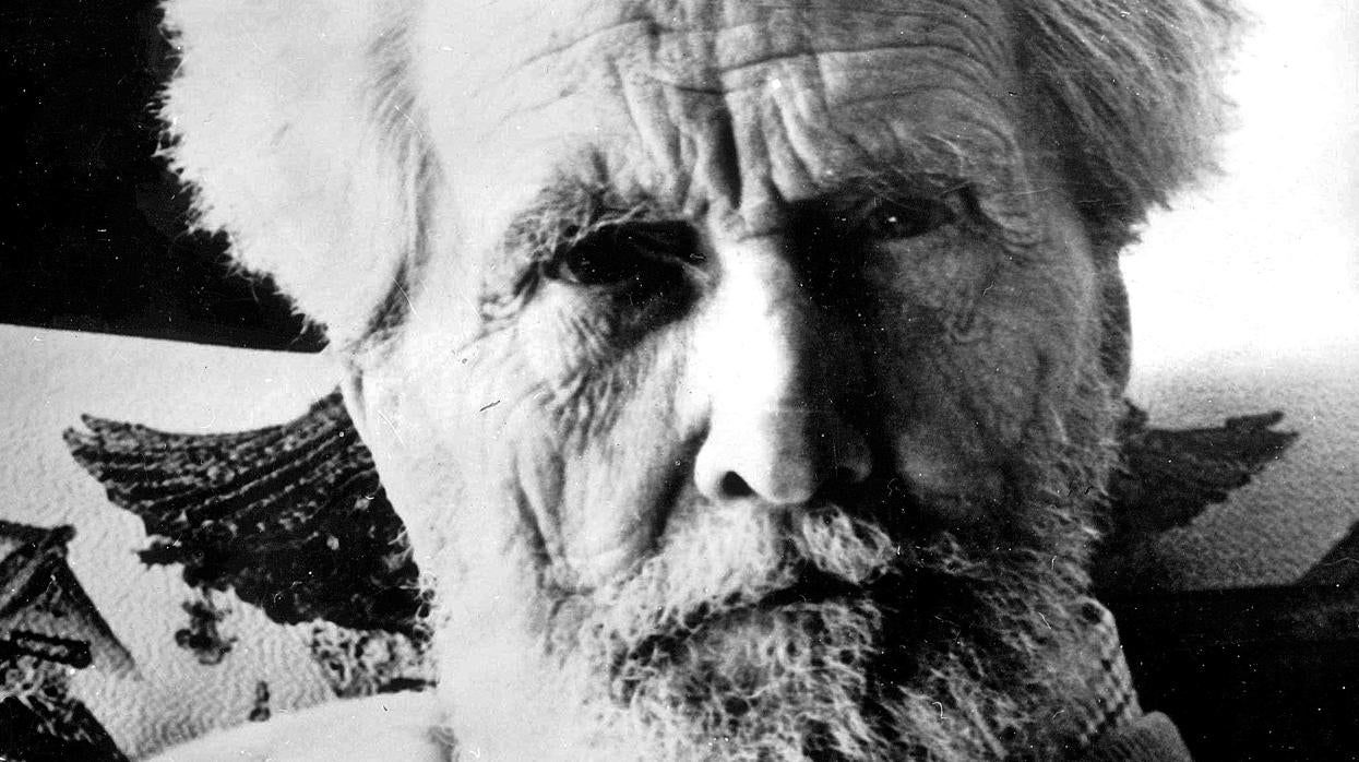 El poeta Ezra Pound, en los años finales de su vida