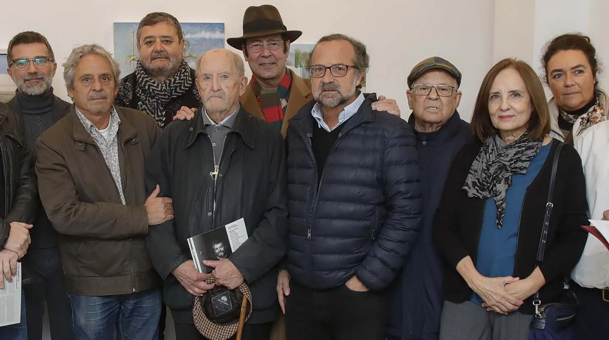 Artistas que participan del homenaje de Féliz de Cárdenas, en torno a José Luis Mauri