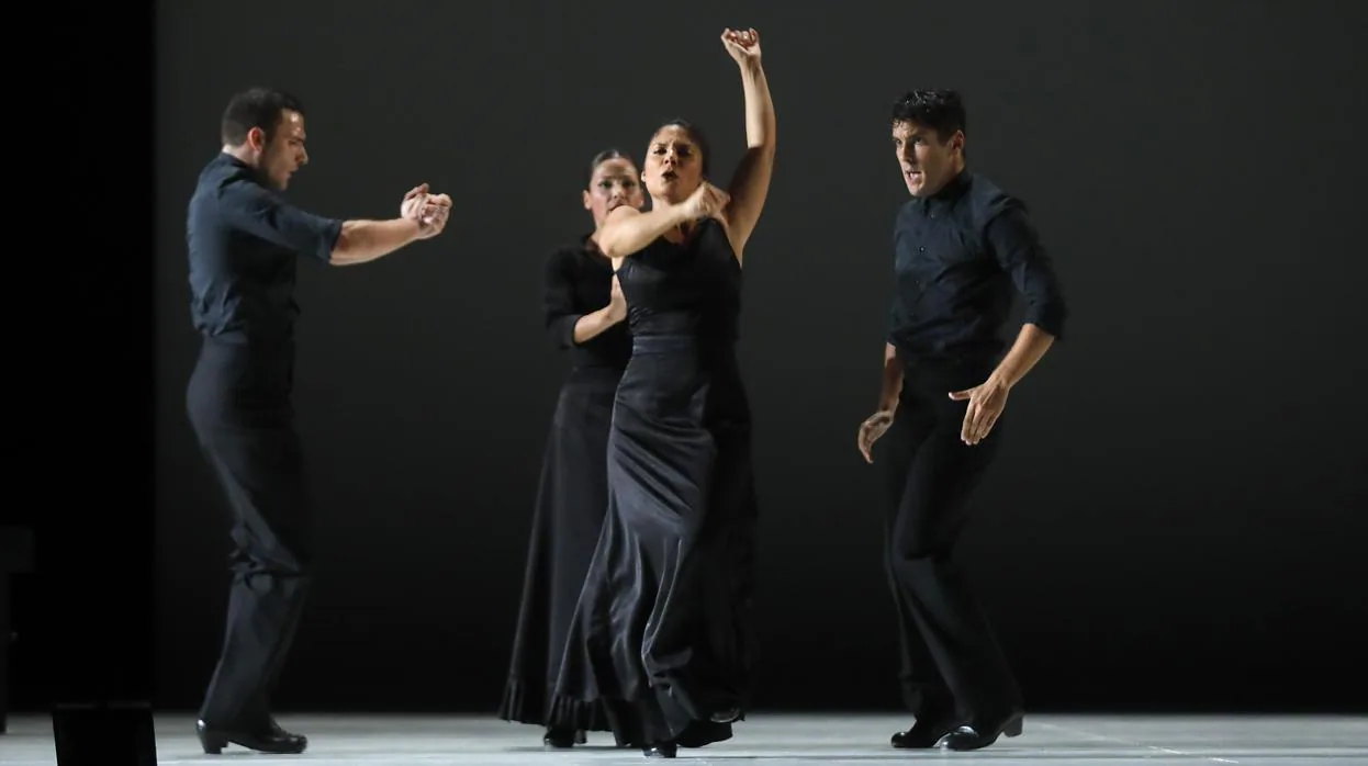 Un momento del espectáculo «Flamencolorquiano», del Ballet Flamenco de Andalucía
