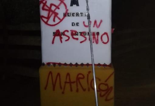 Pintadas en la finca de Morante por su apoyo a Vox: «Al nazi, tiro y cuneta»