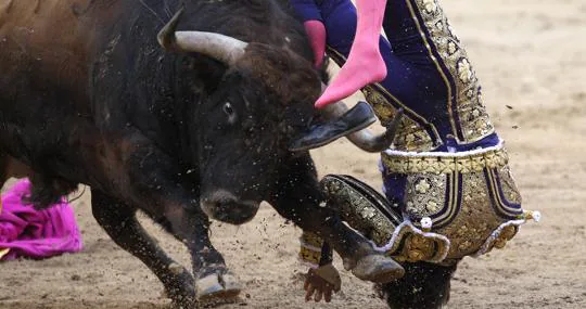 Castella sufrió una tremenda cogida en el saludo al toro de Garcigrande el pasado San Isidro