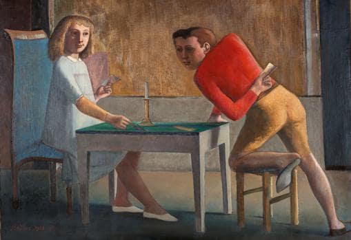 «La partida de naipes» (1948-50), de Balthus