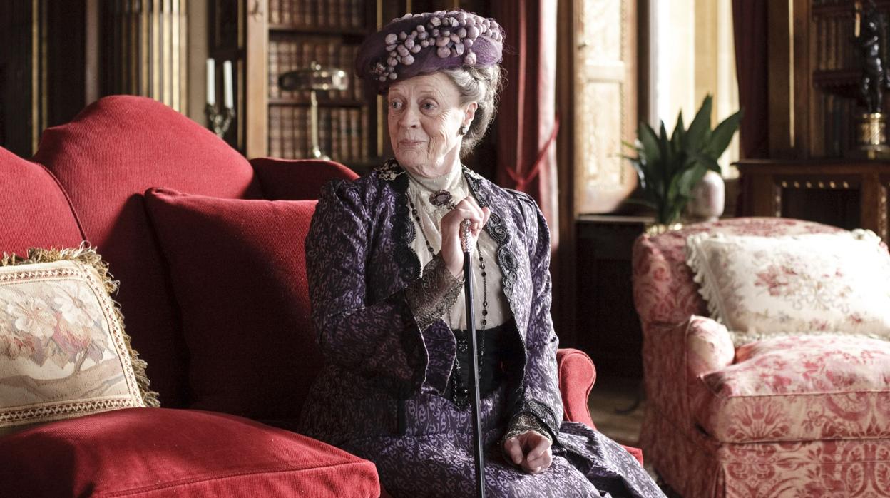 Maggie Smith, en una escena de la serie «Dowton Abbey»