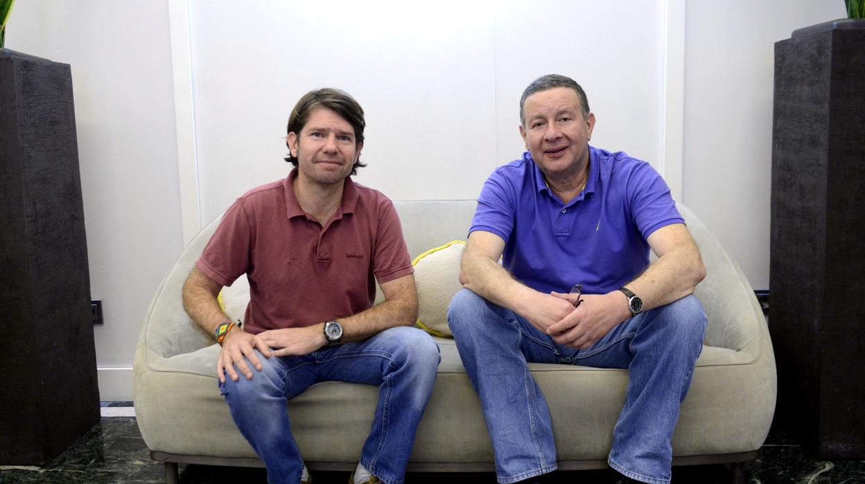 Juan Guillermo Martín, izquirda, y Antonio Rengifo, derecha, participaron el pasado verano en un simposio impulsado por ABC en Madrid sobre el galeón San José