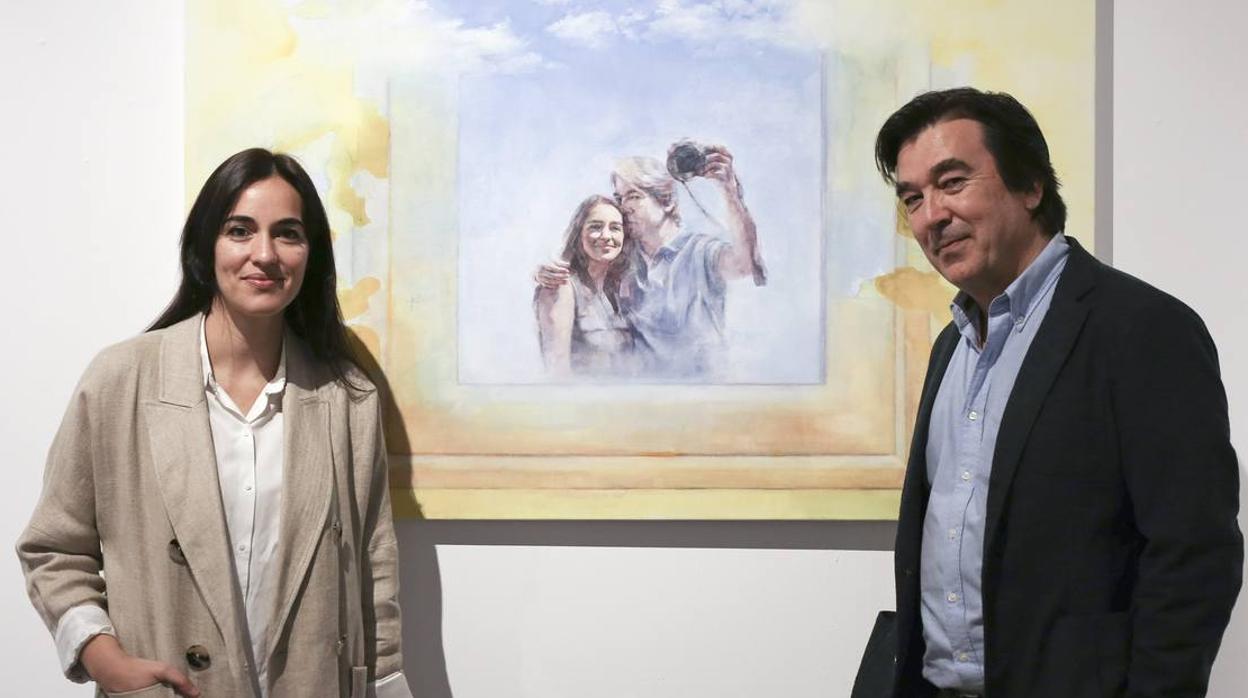 Virginia Saldaña y Tomás Muruaga en su exposición