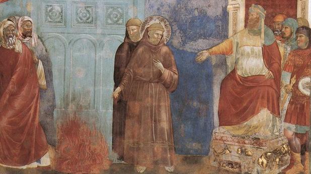 Descubren otro diablo oculto en los frescos de Giotto en Asís