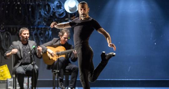 Andrés Martín, durante su espectáculo