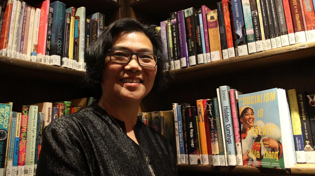Lijia Zhang, en la librería Bookworm de Pekín