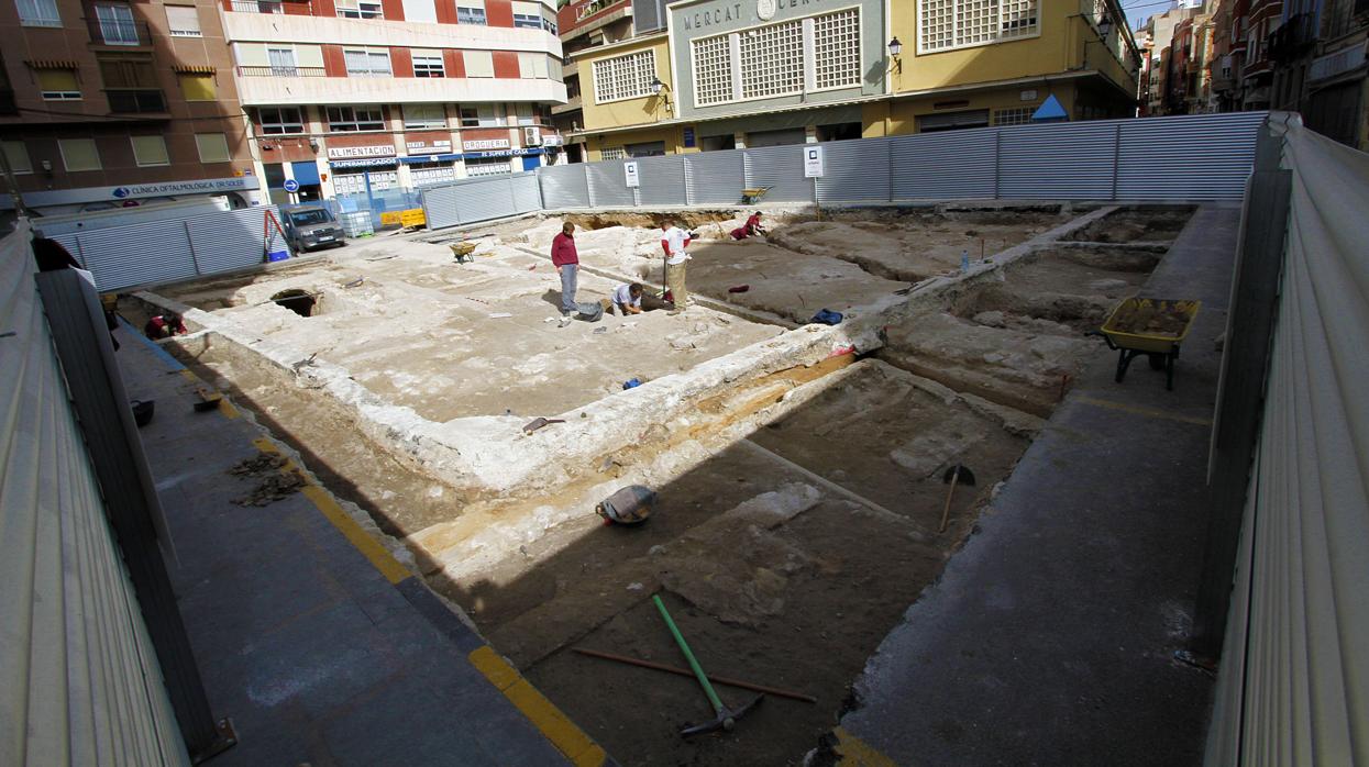 Excavaciones Mercado de Elche en 2014