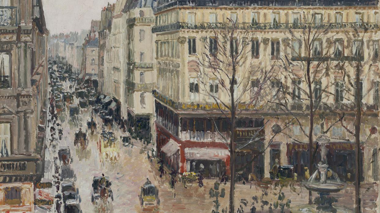 «Rue Saint-Honoré por la tarde. Efecto de lluvia», de Camille Pissarro