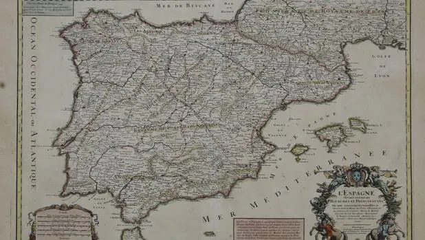 El primer mapa de las rutas del correo en España