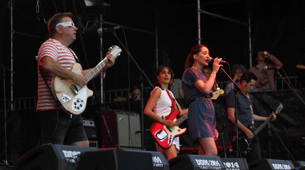Los Fresones Rebeldes durante un concierto en 2014