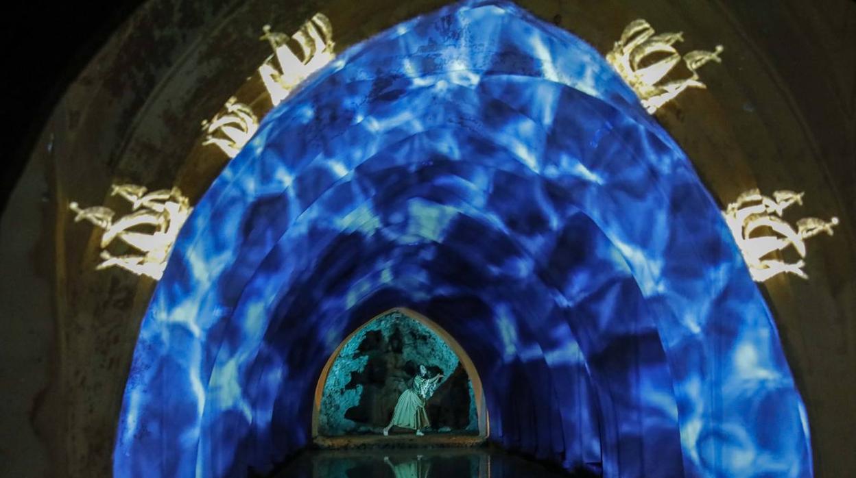 Una de las imágenes del montaje en el Alcázar