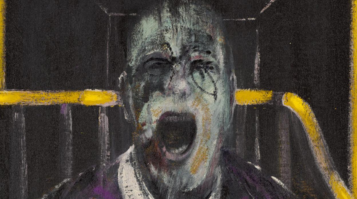 Detalle de «Study for a Head», de Francis Bacon