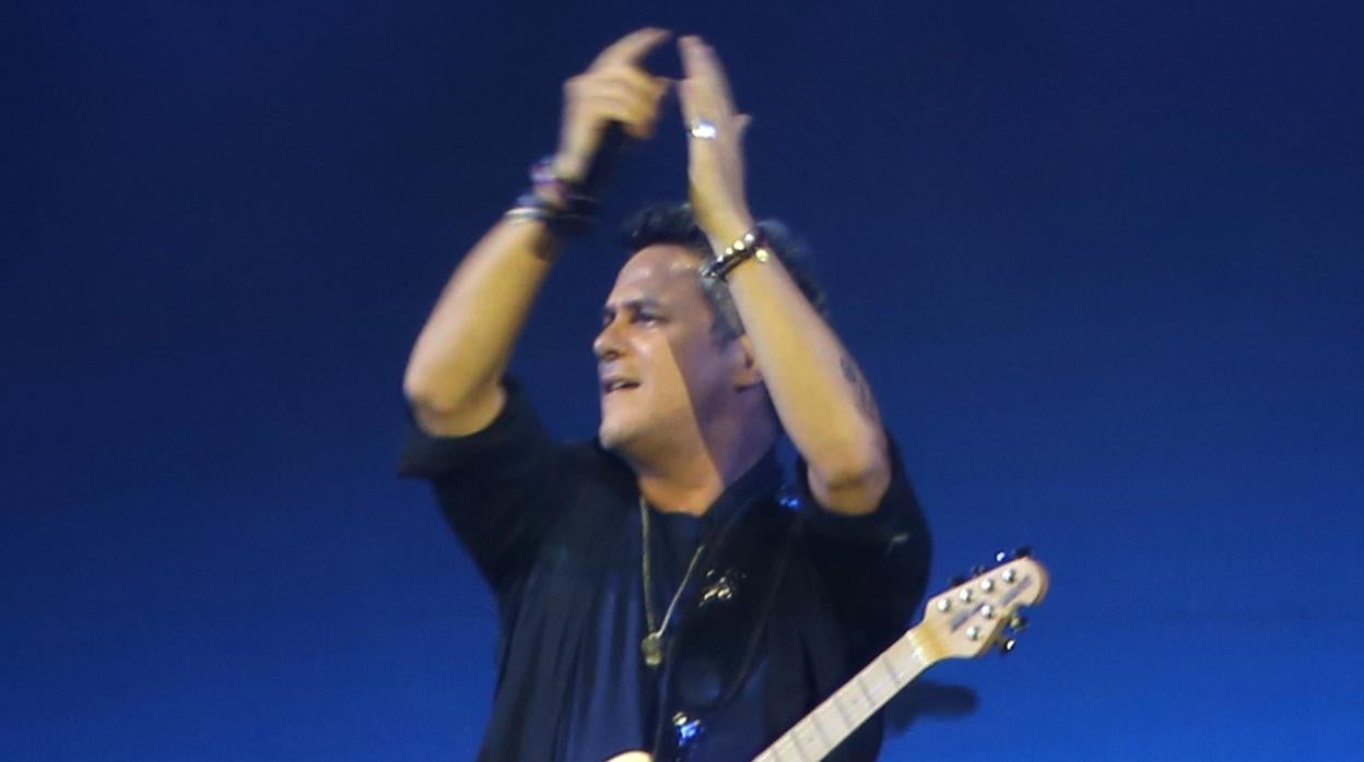 Alejandro Sanz, durante un concierto en Sevilla