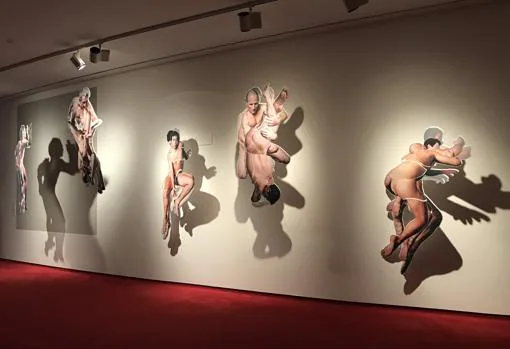Detalle del montaje de «Condenados», de Germán Gómez