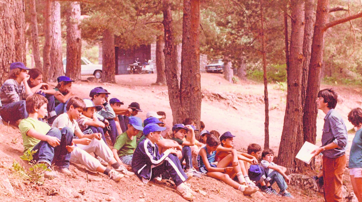 El campamento de verano la Sierra de Guadarrama a finales de los años setenta