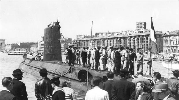 Hallan un submarino militar francés que se hundió hace 50 años con 52 hombres en el Mediterráneo