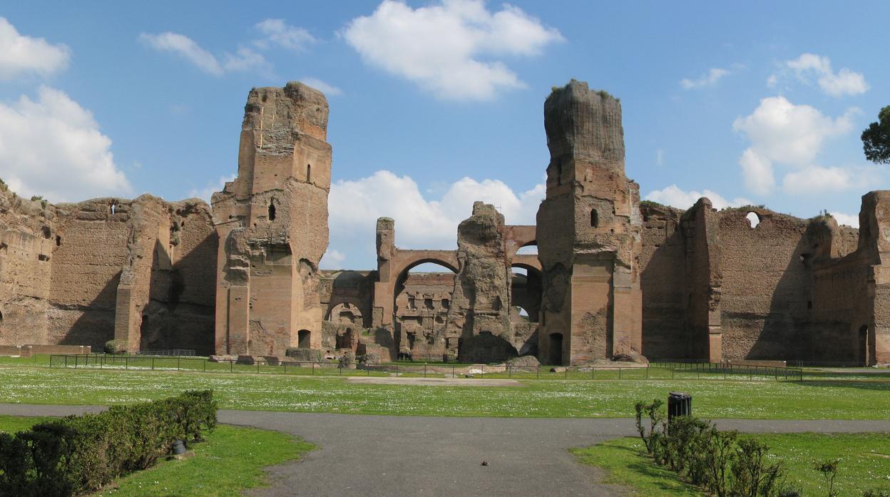 Vista panorámica de las Termas de Caracalla