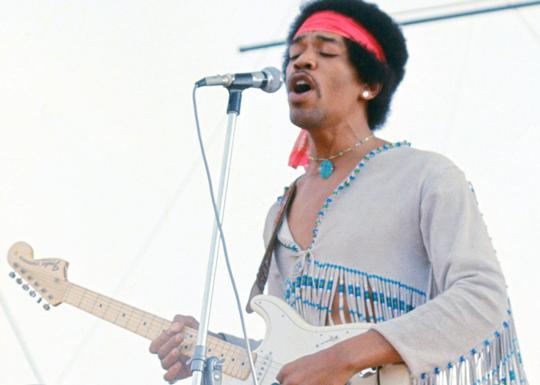 Jimi Hendrix en acción