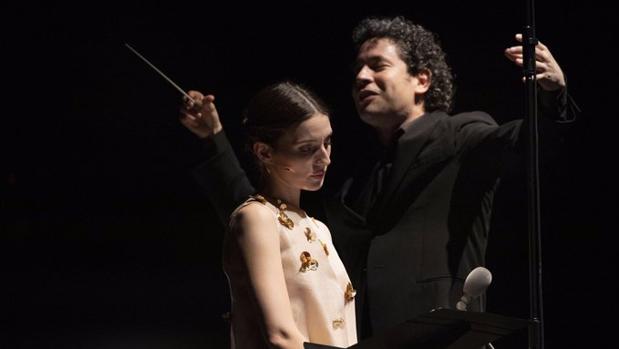 Gustavo Dudamel y María Valverde, en Perelada, en su primer proyecto juntos