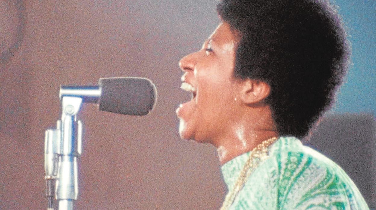 Aretha Franklin, en un fotograma de «Amazing Grace», que se estrena en España el 4 de octubre
