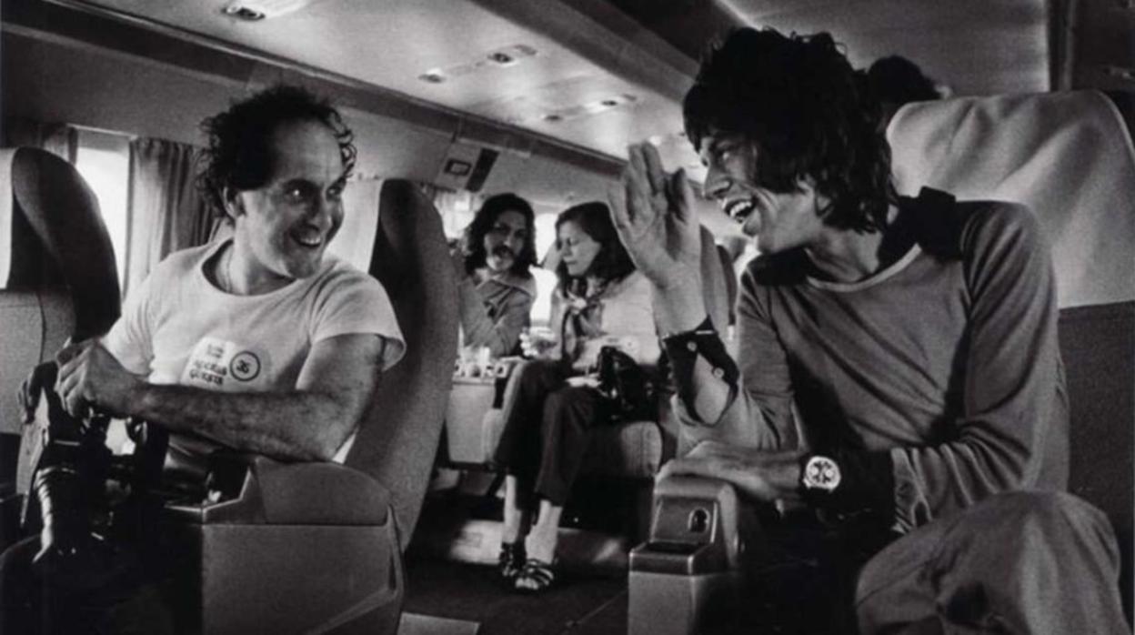 Frank y Jagger, durante el rodaje del documental
