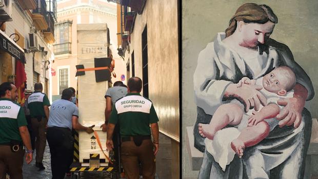 La célebre pintura «Maternidad» de Picasso ya se encuentra en el hospital de Los Venerables