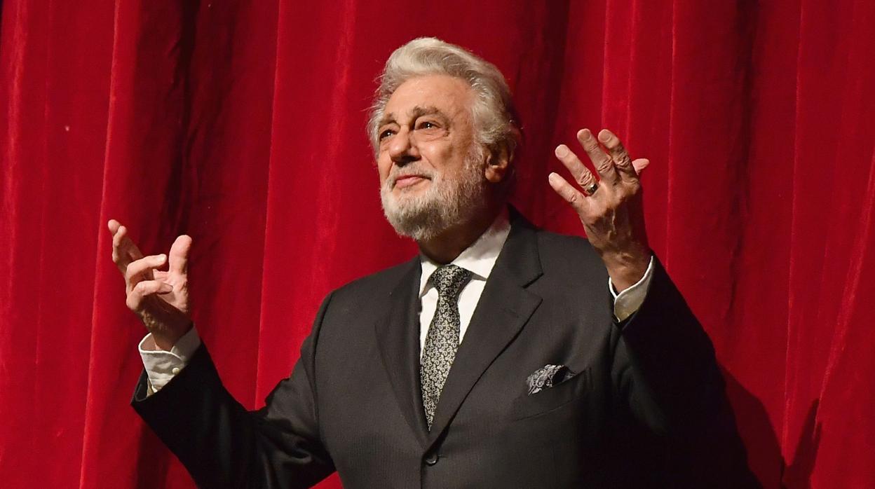 El tenor español Plácido Domingo