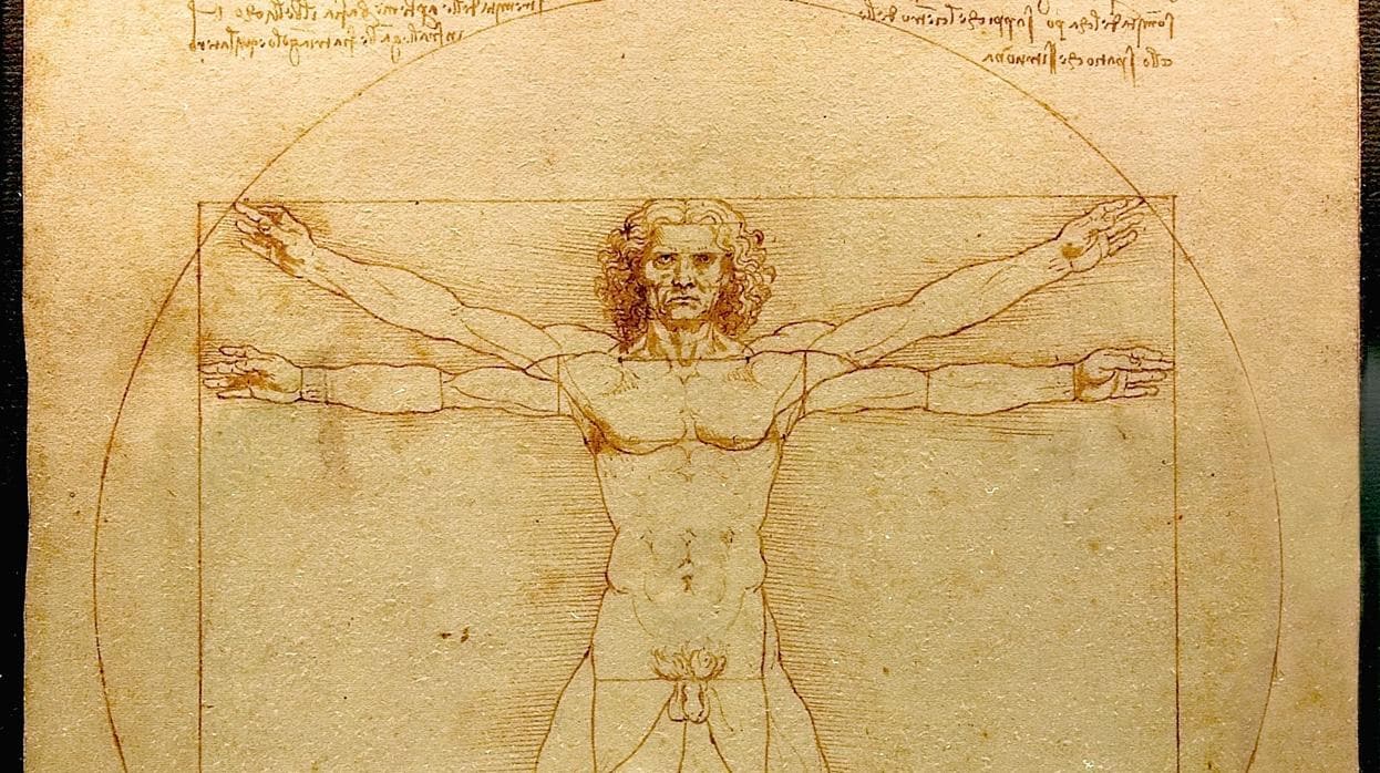 El «Hombre de Vitruvio», de Leonardo da Vinci