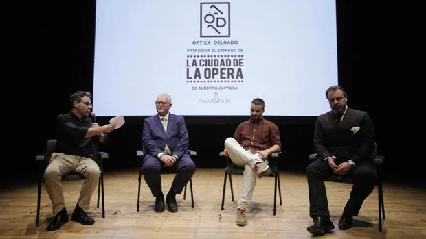 Carlos Álvarez, un padrino de lujo para el estreno de «La ciudad de la ópera» en el Teatro de la Maestranza
