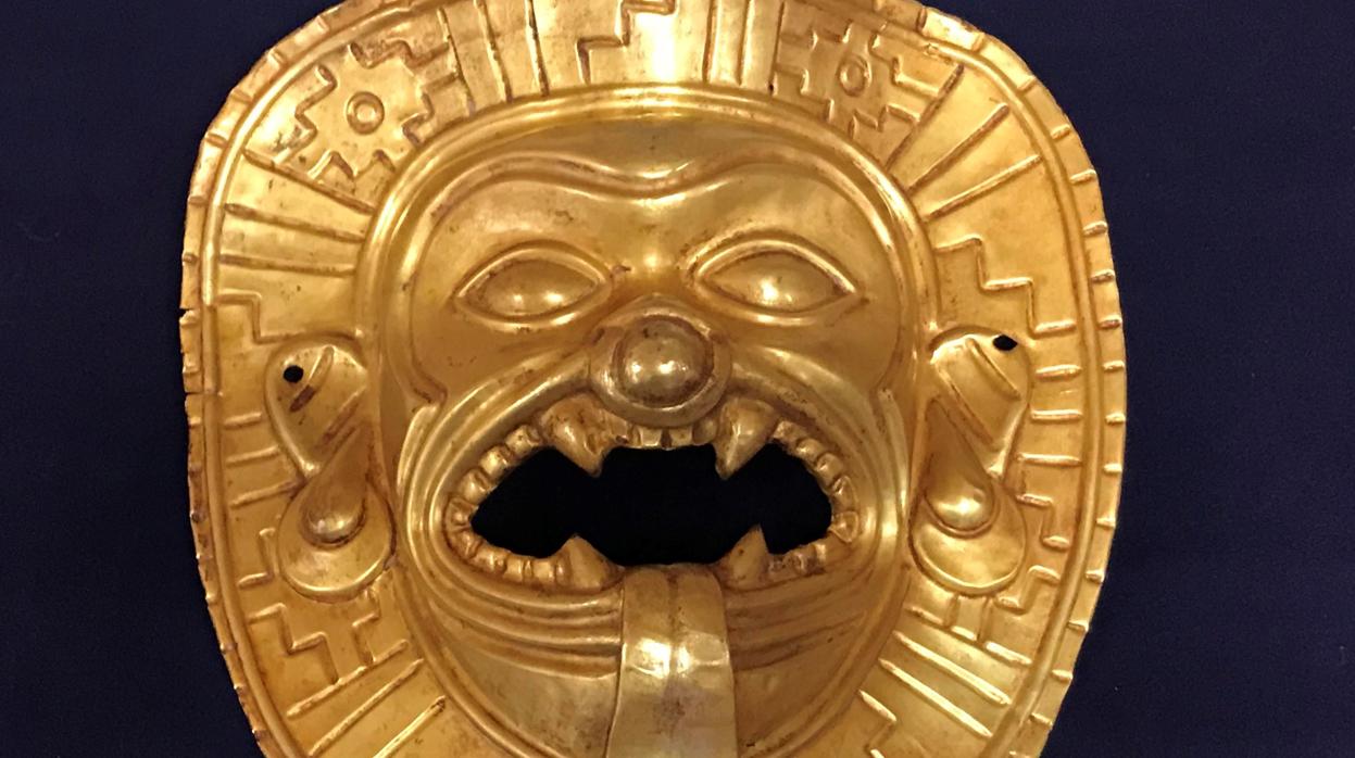 La máscara de oro de Tumaco expoliada en Colombia que iba a ser vendida en España