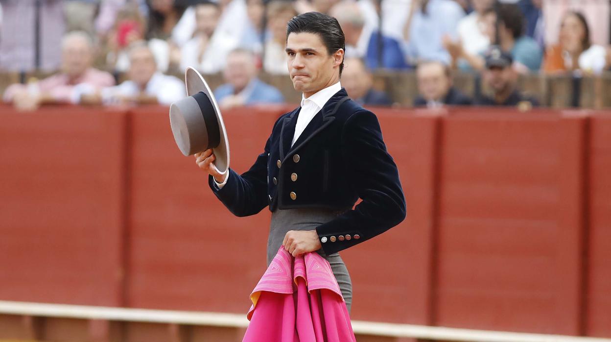 Pablo Aguado, recogiendo una ovación durante el festival del pasado 12 de Octubre