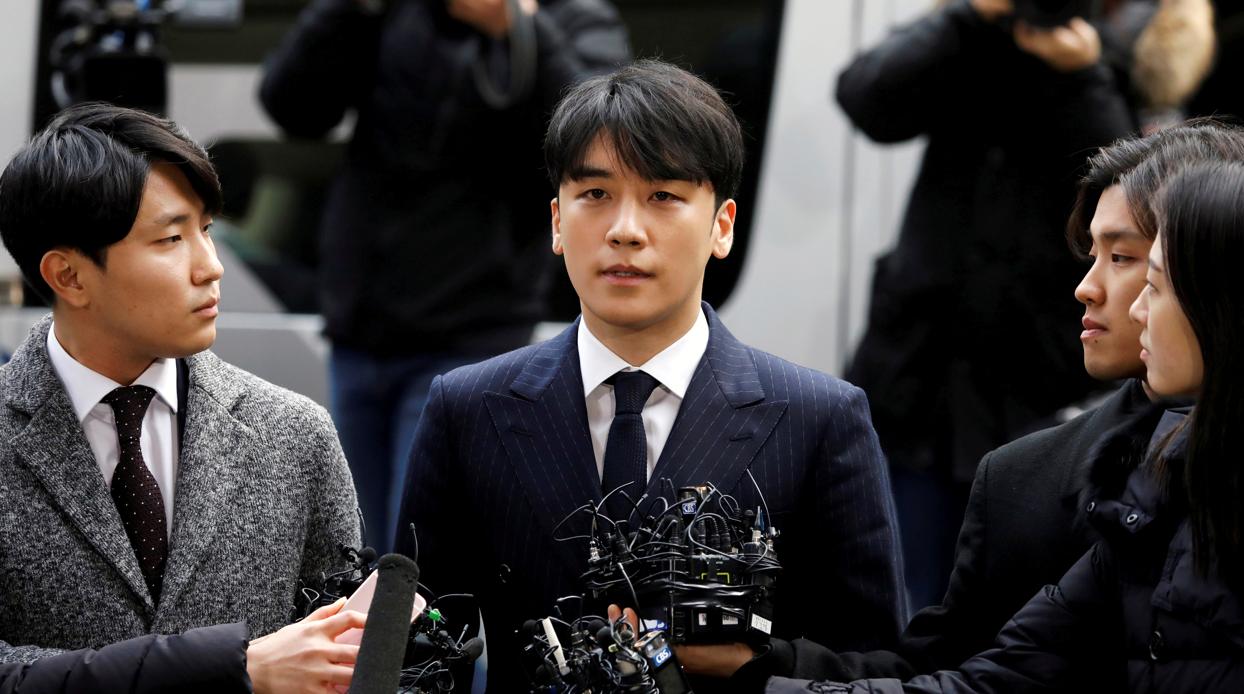 Seungri a su llegada a los juzgados para escuchar su sentencia