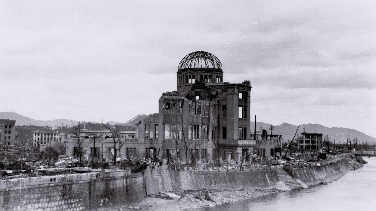 La denominada ahora Cúpula la Bomba Atómica después del ataque nuclear