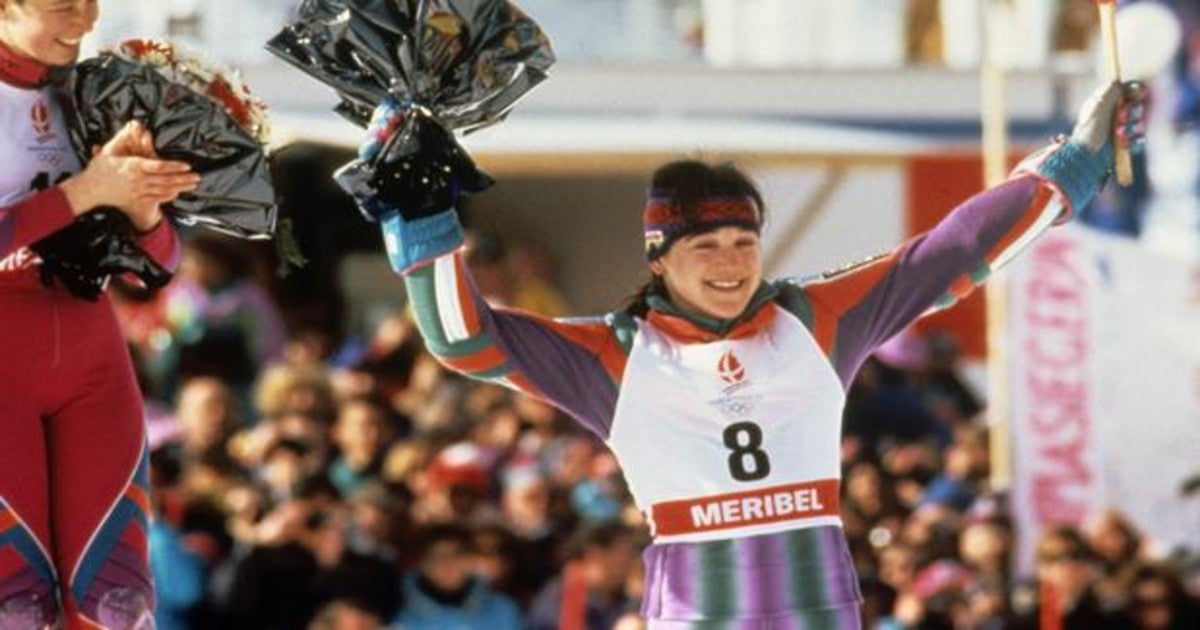 Blanca Fernández Ochoa, al obtener el bronce en 1992 en Albertville