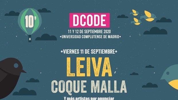 Este es el cartel del festival DCODE 2020