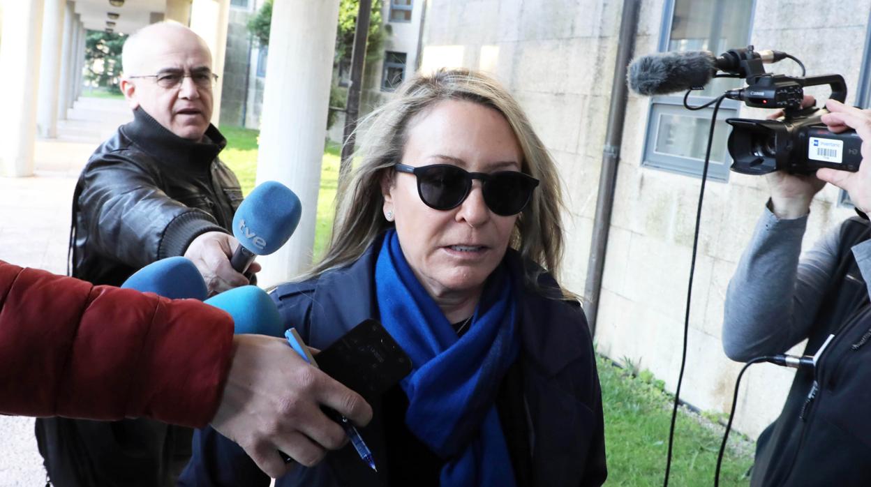 Marina Castaño durante el juicio por malversación en la Fundación Camilo José Cela el pasado mes de abril