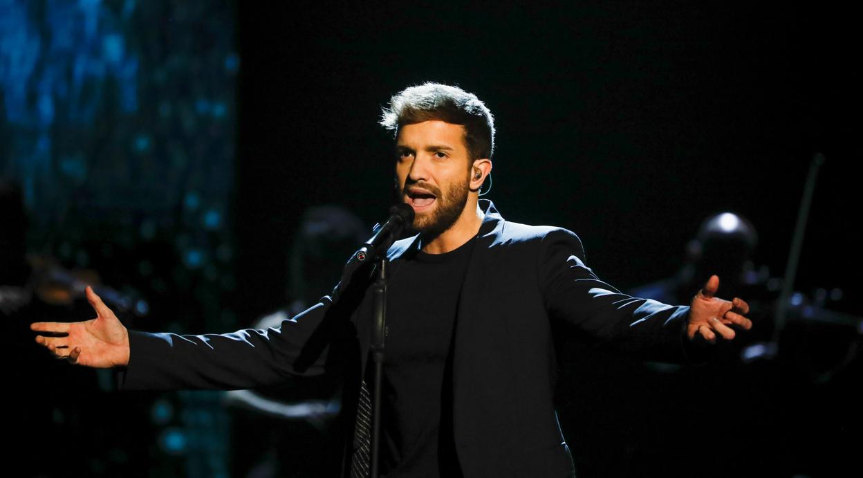 Pablo Alborán, durante su actuación en la gala de los Goya