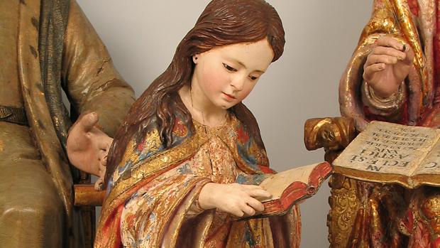 Una pequeña Virgen niña leerá entre los grandes del Museo de Escultura