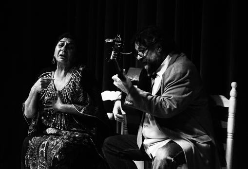 Dolores Agujetas en la Sala Flamenquería