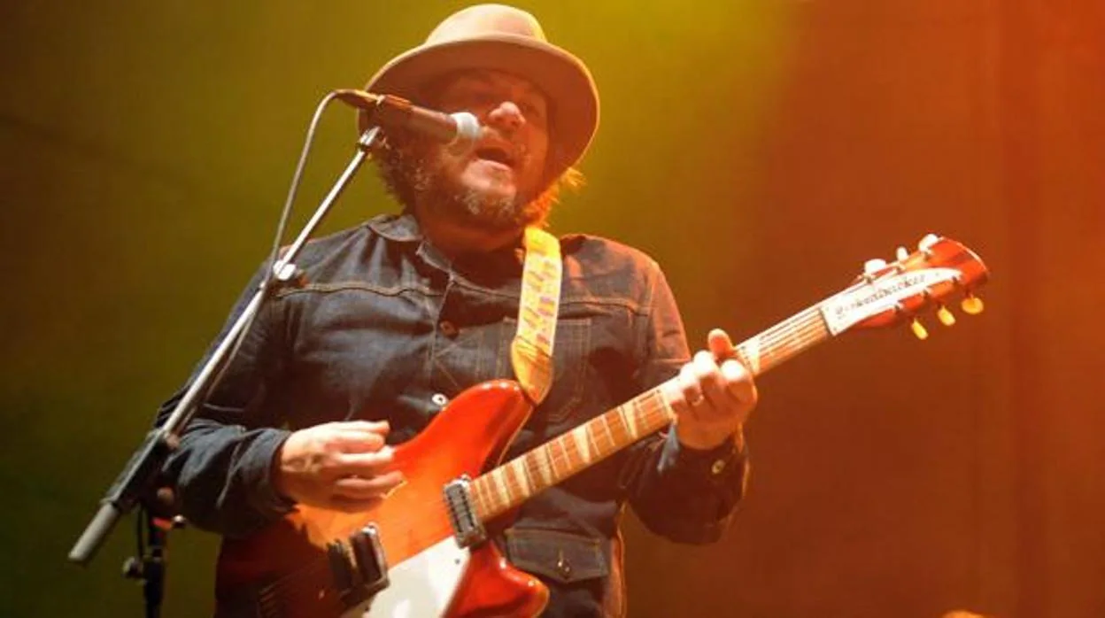 Jeff Tweedy, líder de Wilco, durante una de las actuaciones de la banda en España