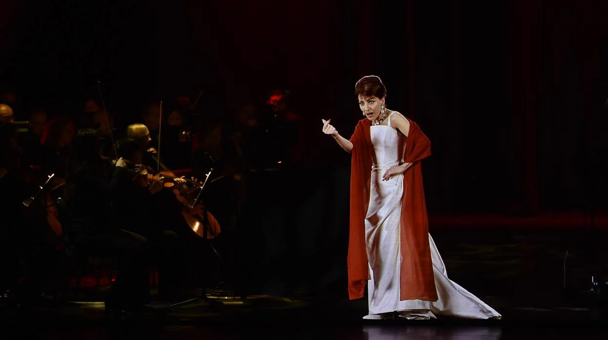 Una imagen del concierto de Maria Callas en holograma
